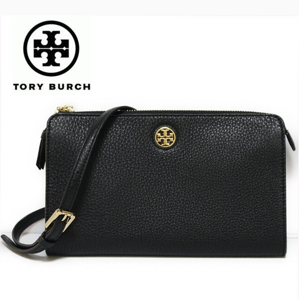 Tory Burch Brody Pebbled Wallet Crossbody Bag